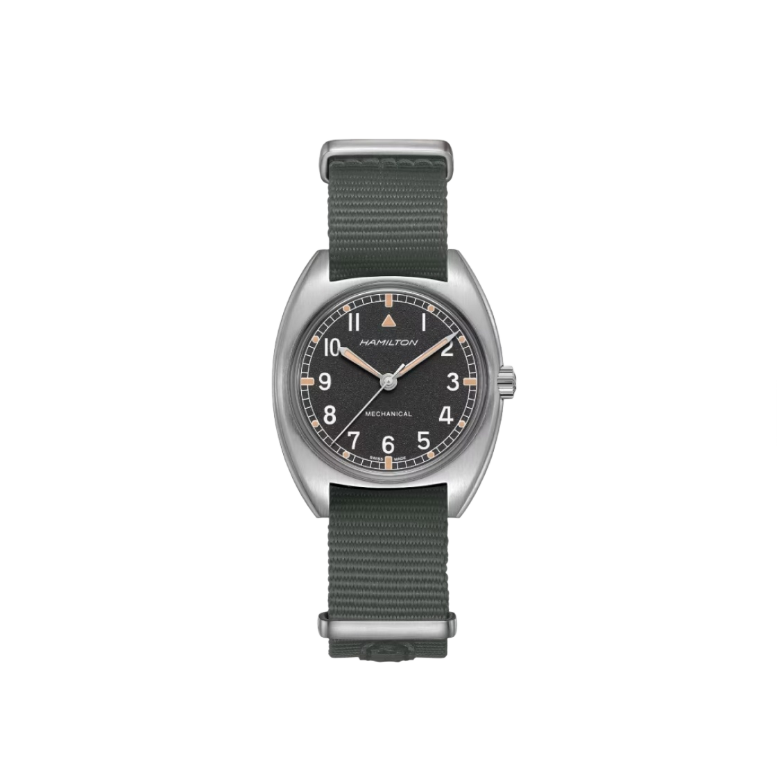 해밀턴 카키 에비에이션 파일럿 파이오니어 메카니컬 36mm 나토 스트랩 블랙(Hamilton Khaki Aviation Pilot Pioneer Mechanical 36mm Nato Strap Black)