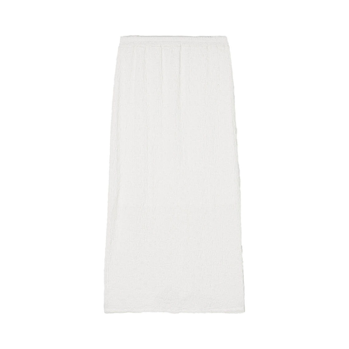 비뮤즈맨션 크링클 밴딩 H라인 스커트 오프화이트(BEMUSE MANSION Crinkle banding H-line skirt Off white)