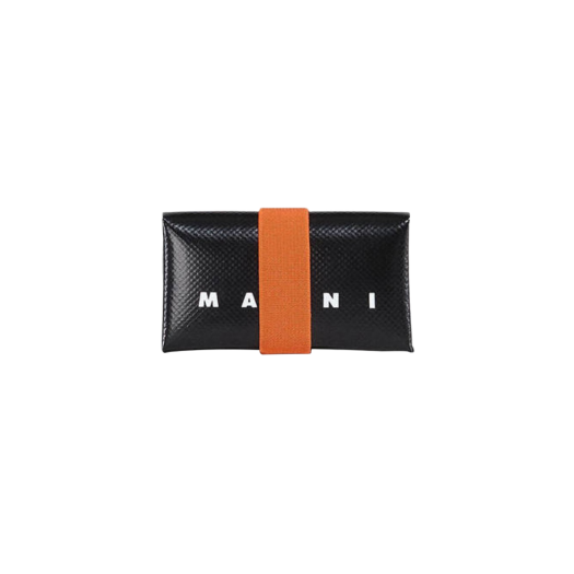 Marni PVC Origami Construction Card Holder Black