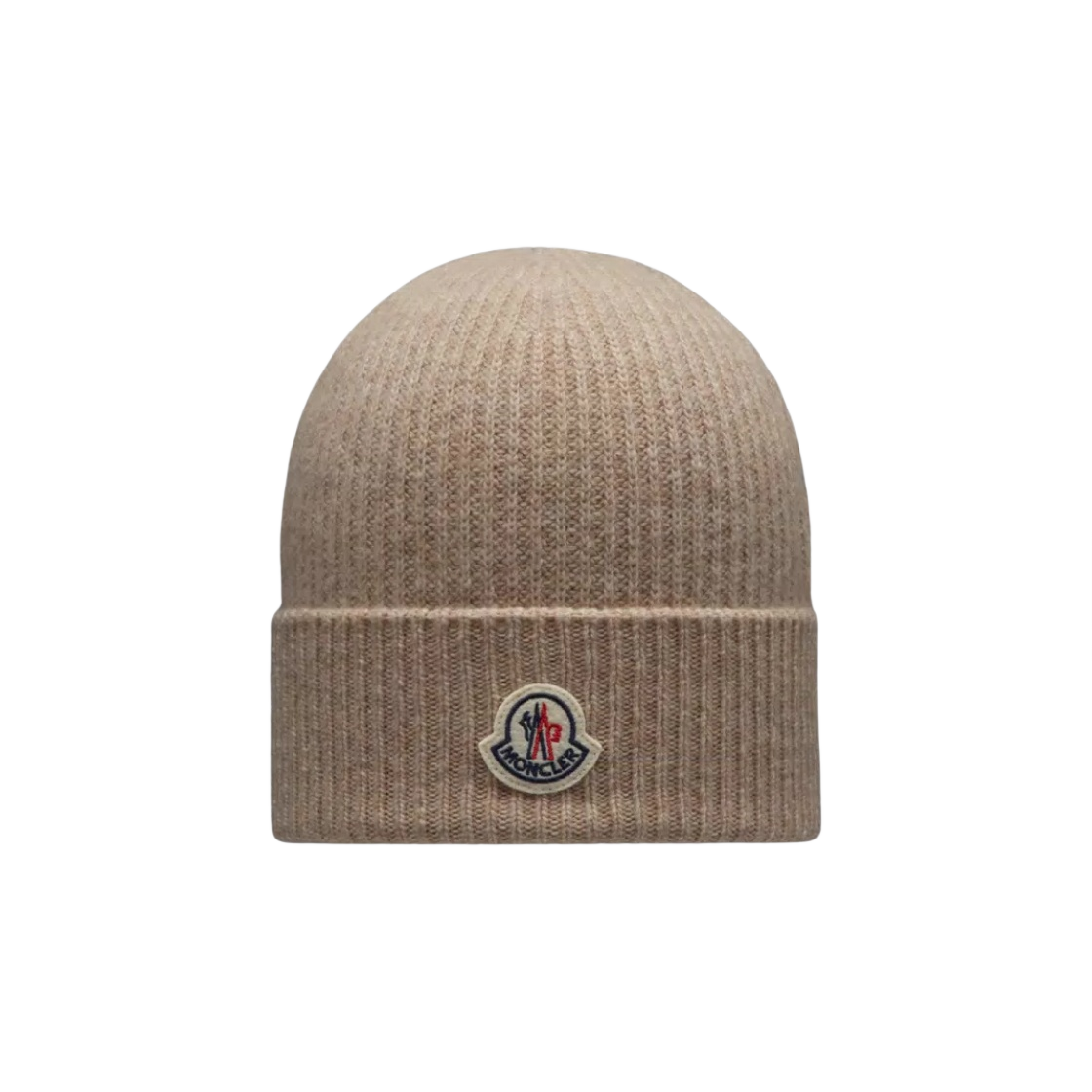 몽클레르 캐시미어 블렌드 비니 라이트 베이지 - 23FW(Moncler Cashmere Blend Beanie Light Beige - 23FW) - 1