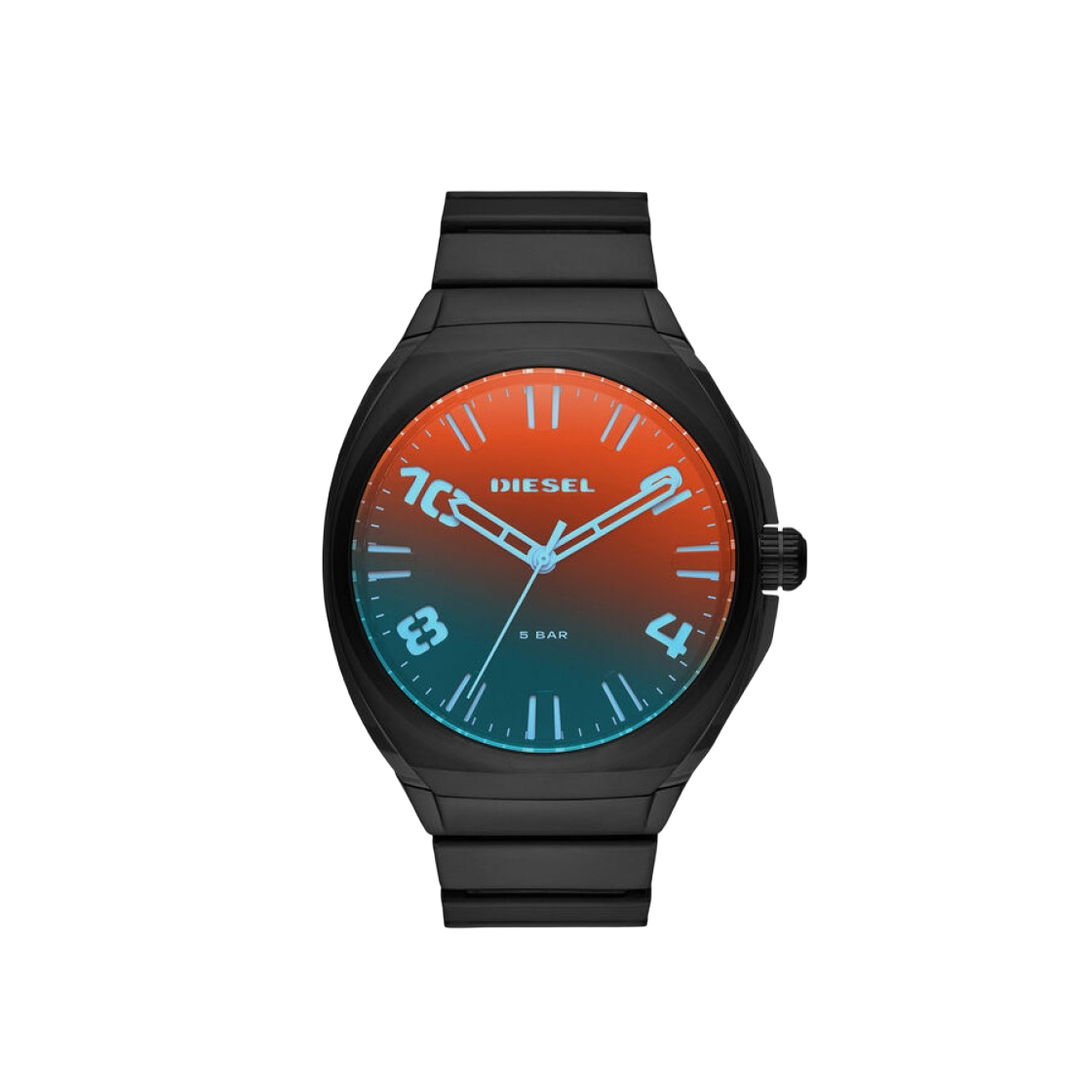 DZ1886 Diesel Dz1886 Stigg Quartz Three-Hand 48mm Stainless Steel Black