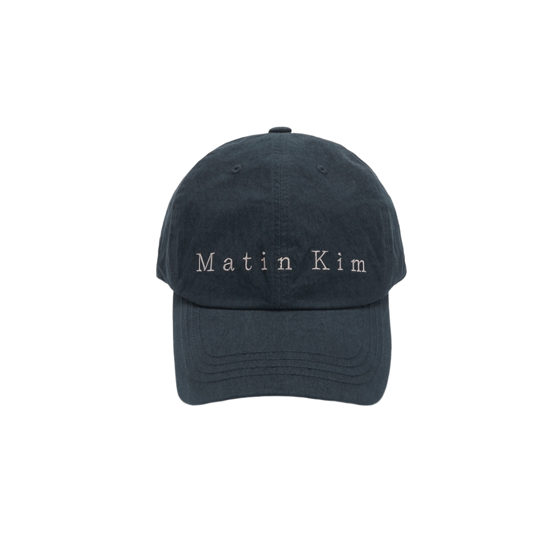 마뗑킴 마뗑 타이포 볼캡 네이비(Matin Kim Matin Typo Ball Cap Navy)