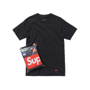 Supreme Hanes Tagless T-Shirts Black (3 Pack)
