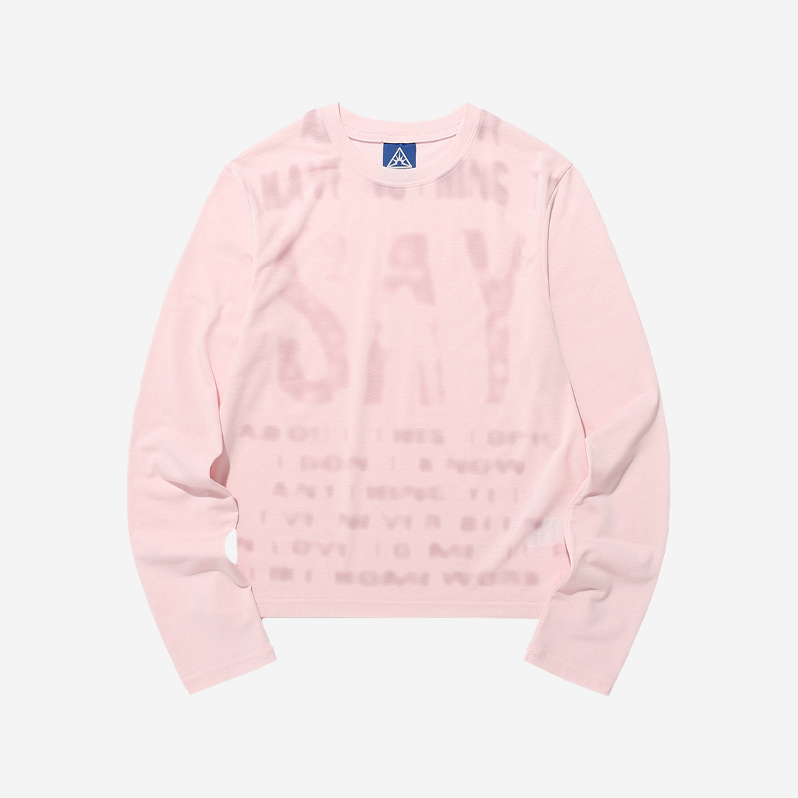 이스트쿤스트 세이 블러 롱슬리브 티셔츠 핑크(ISTKUNST Say Blur LS Tee Pink)