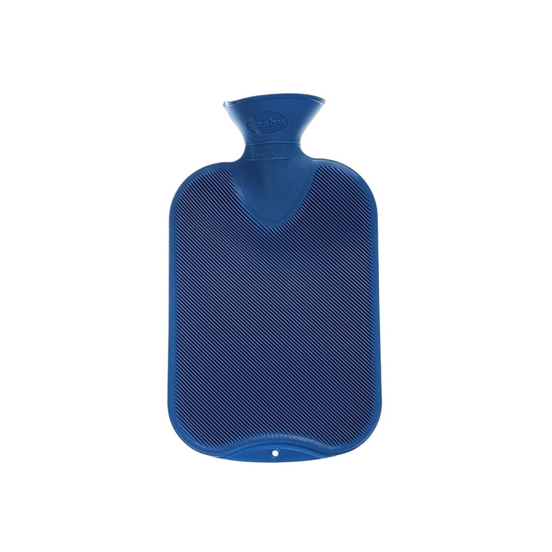 6440-54 Fashy Hot Water Bottle Single Ribbed 2L Sapphire
