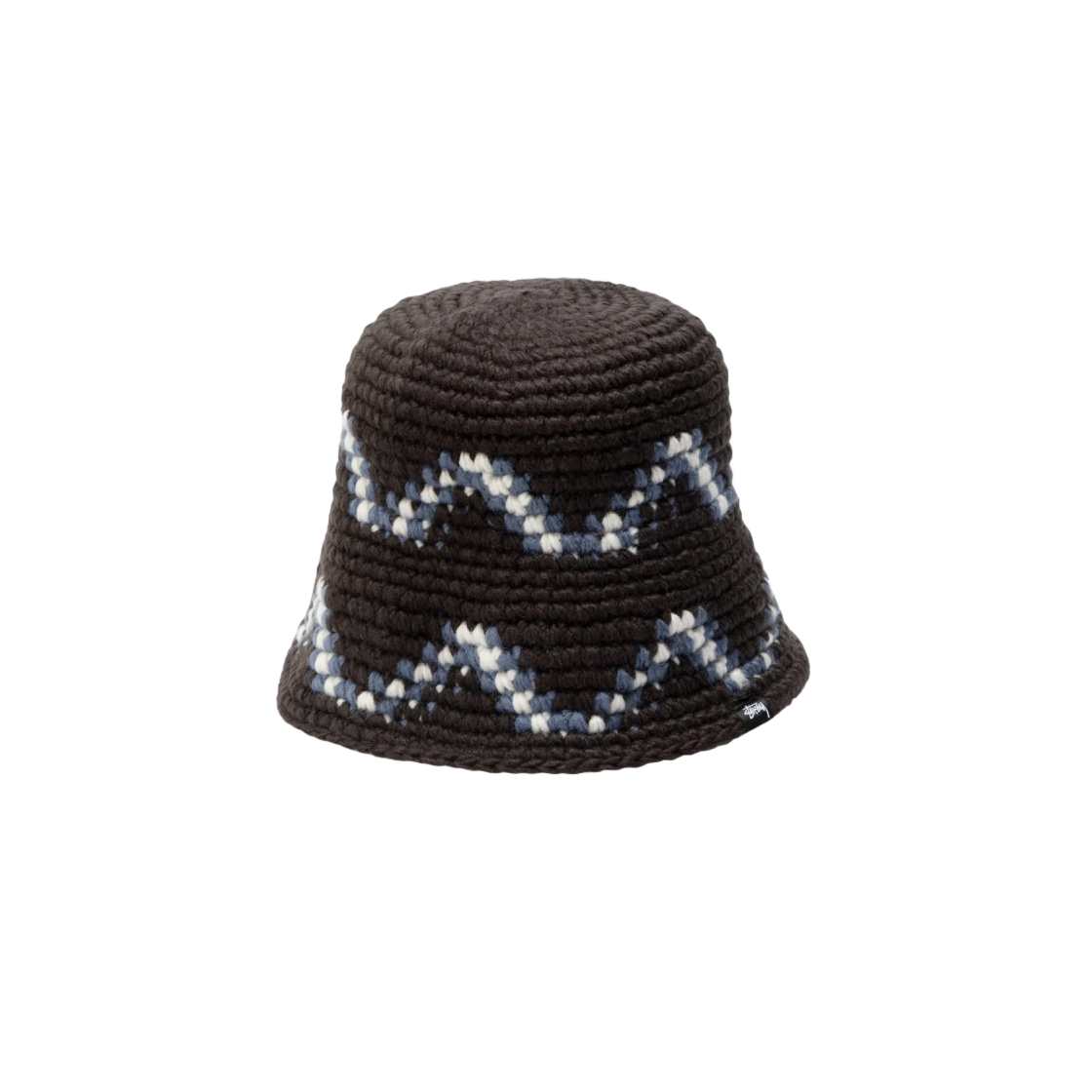 스투시 기자 니트 버킷햇 블랙(Stussy Giza Knit Bucket Hat Black) - 1