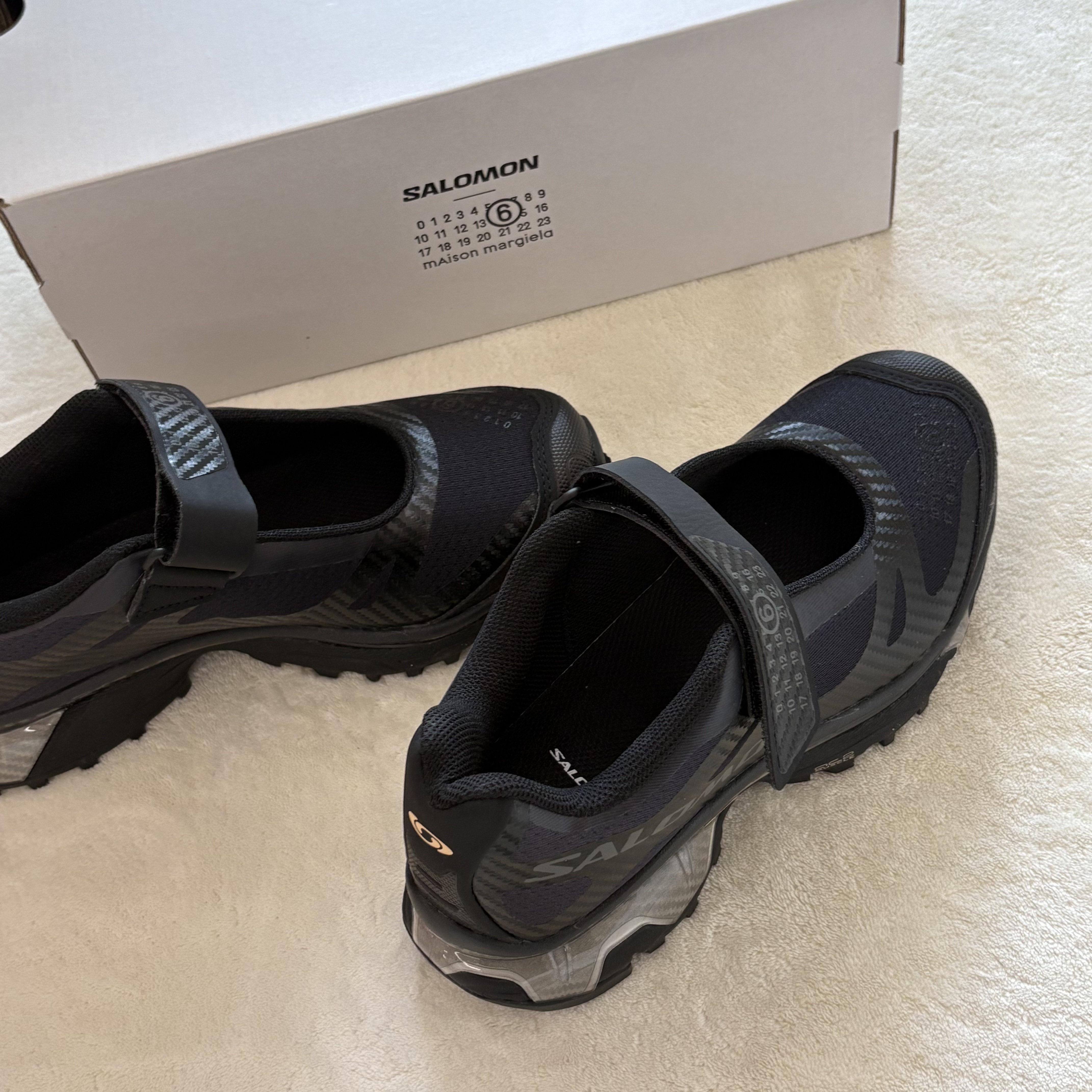 Salomon x MM6 Maison Margiela XT-Marie Jeanne Black Soft Clay 착용 스타일