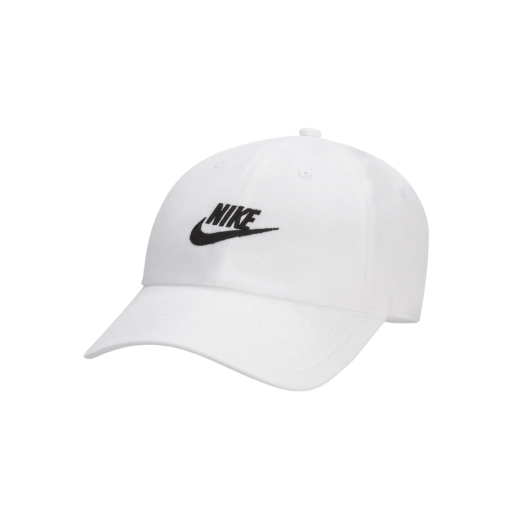 Nike Club Unstructured Futura Washed Cap White