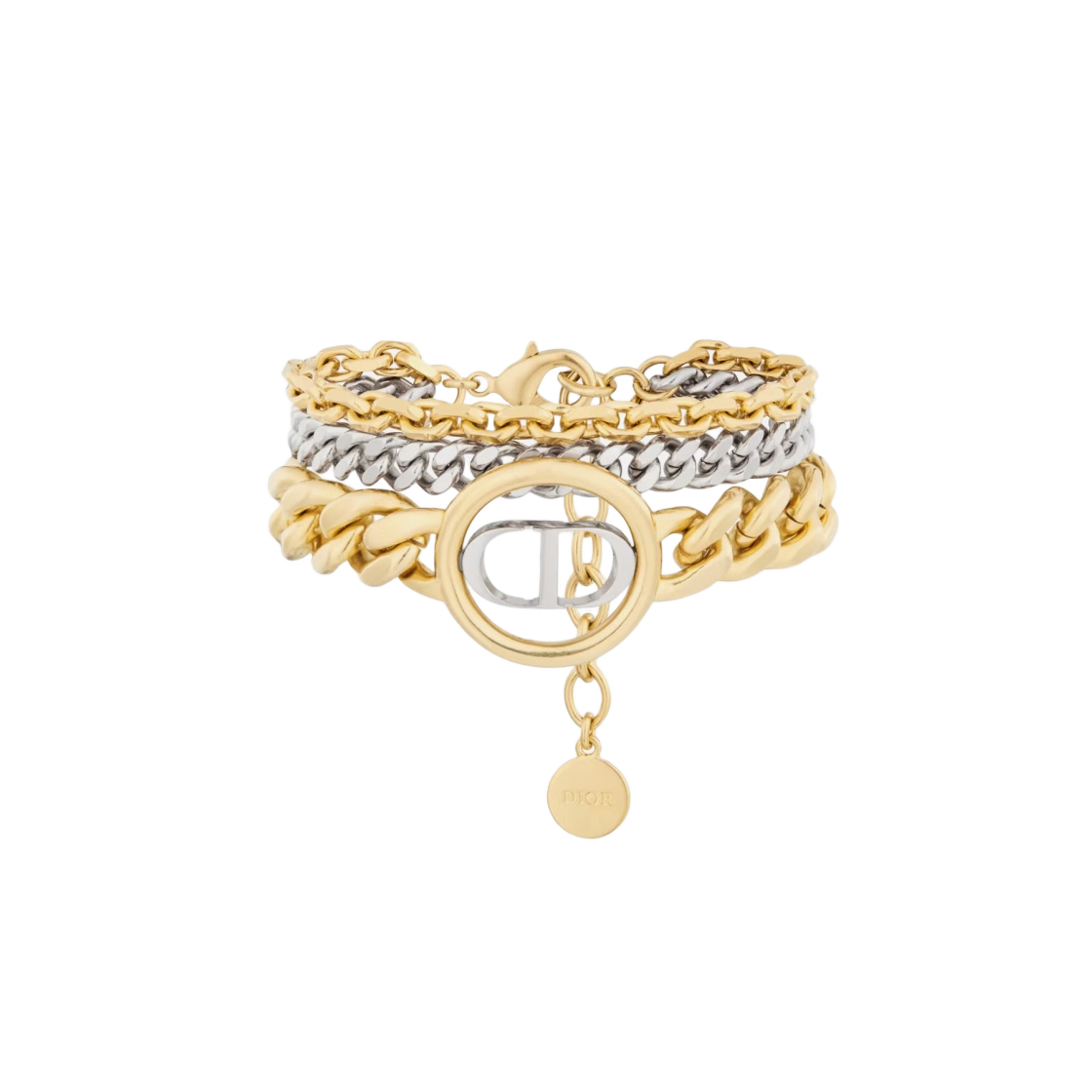 B1942WOMMT-D327 (W) Dior 30Montaigne Bracelet Gold Finish Silver Finish Metal - 대표 이미지 #1
