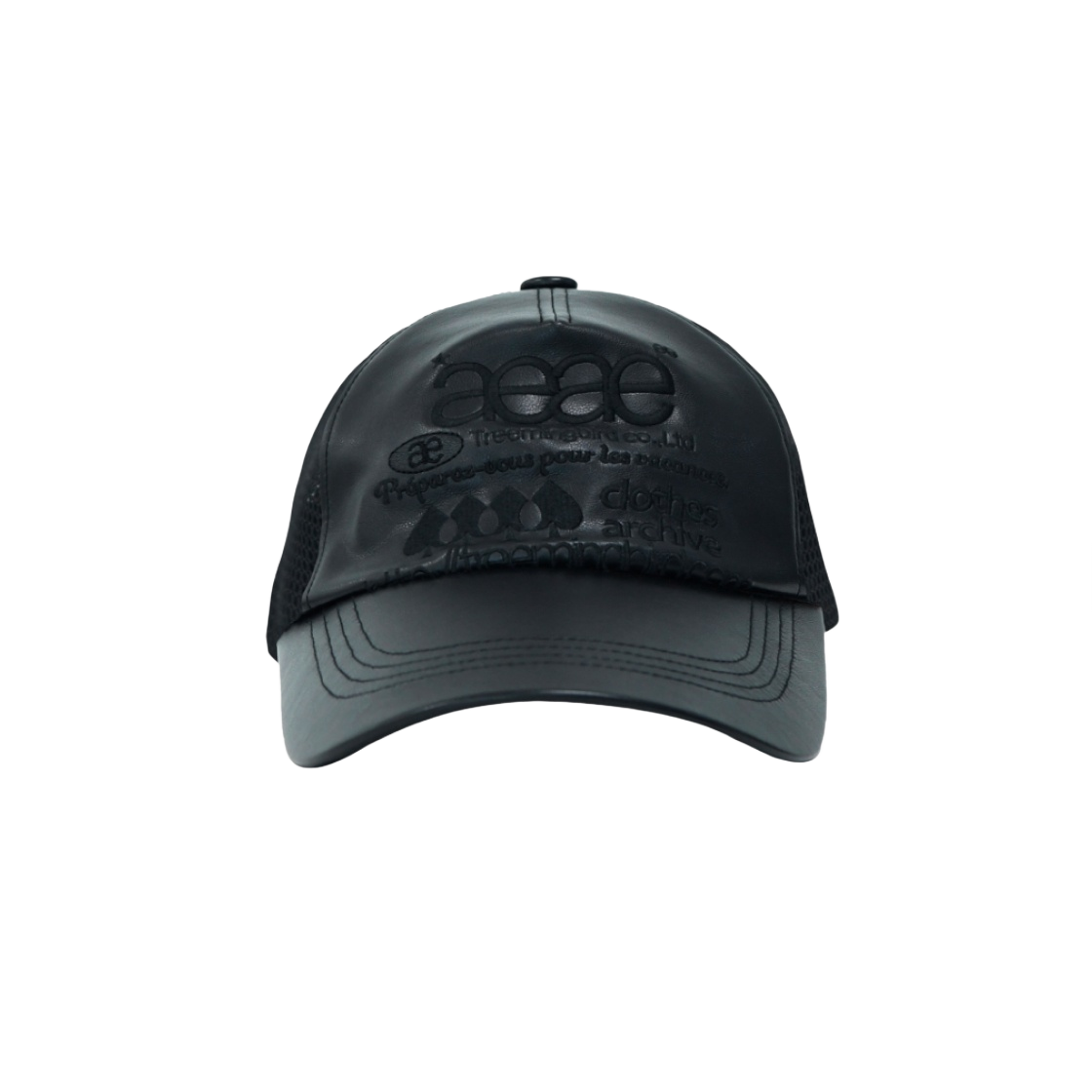에이이에이이 x 트리밍버드 웹 로고 메쉬 캡 블랙(Aeae x Treemingbird Web Logo Mesh Cap Black)