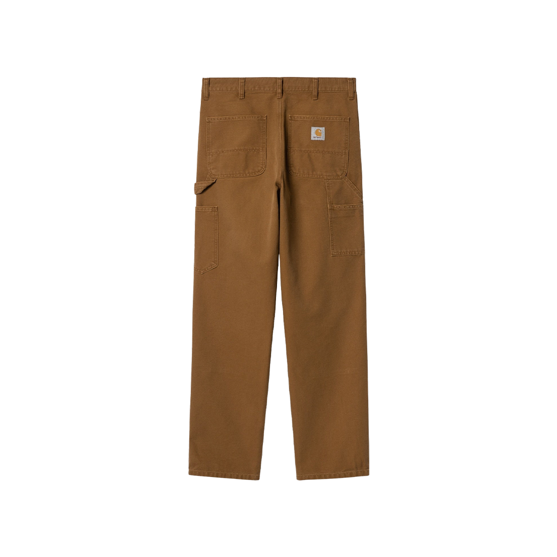 I031501-1NF-3K Carhartt WIP Dearborn Canvas Double Knee Pants Deep Hamilton Brown Aged Canvas - #2