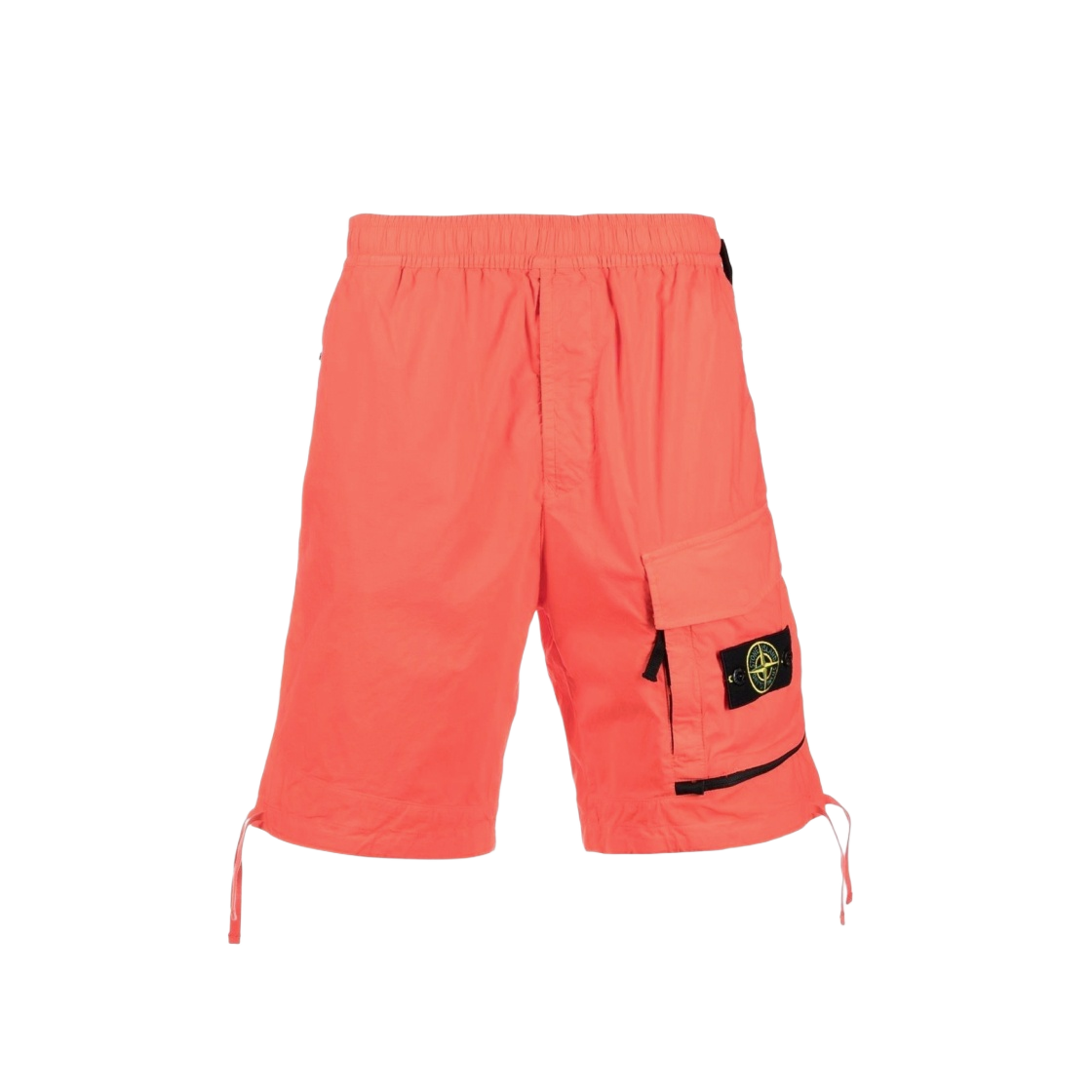 7615L0703-V0032 Stone Island L0703 Stretch Cotton Tela Paracadute Garment Dyed Bermuda Shorts Orange - 22SS - 대표 이미지 #1