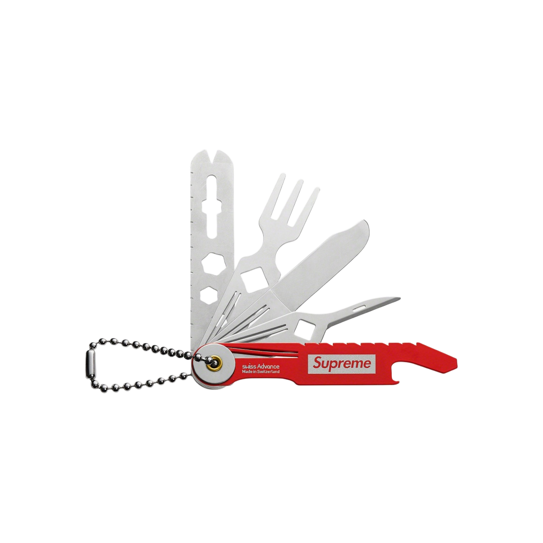 - Supreme x Swiss Advance Crono N5 Pocket Knife Red - 21FW - #2