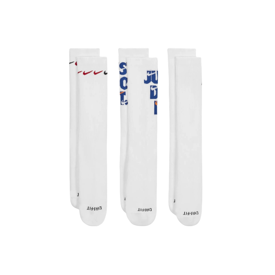 나이키 에브리데이 플러스 쿠션드 크루 삭스 멀티컬러 (3개입/국내 정식 발매 제품)(Nike Everyday Plus Cushioned Crew Socks Multicolor (3 Pack/Korean Ver.))