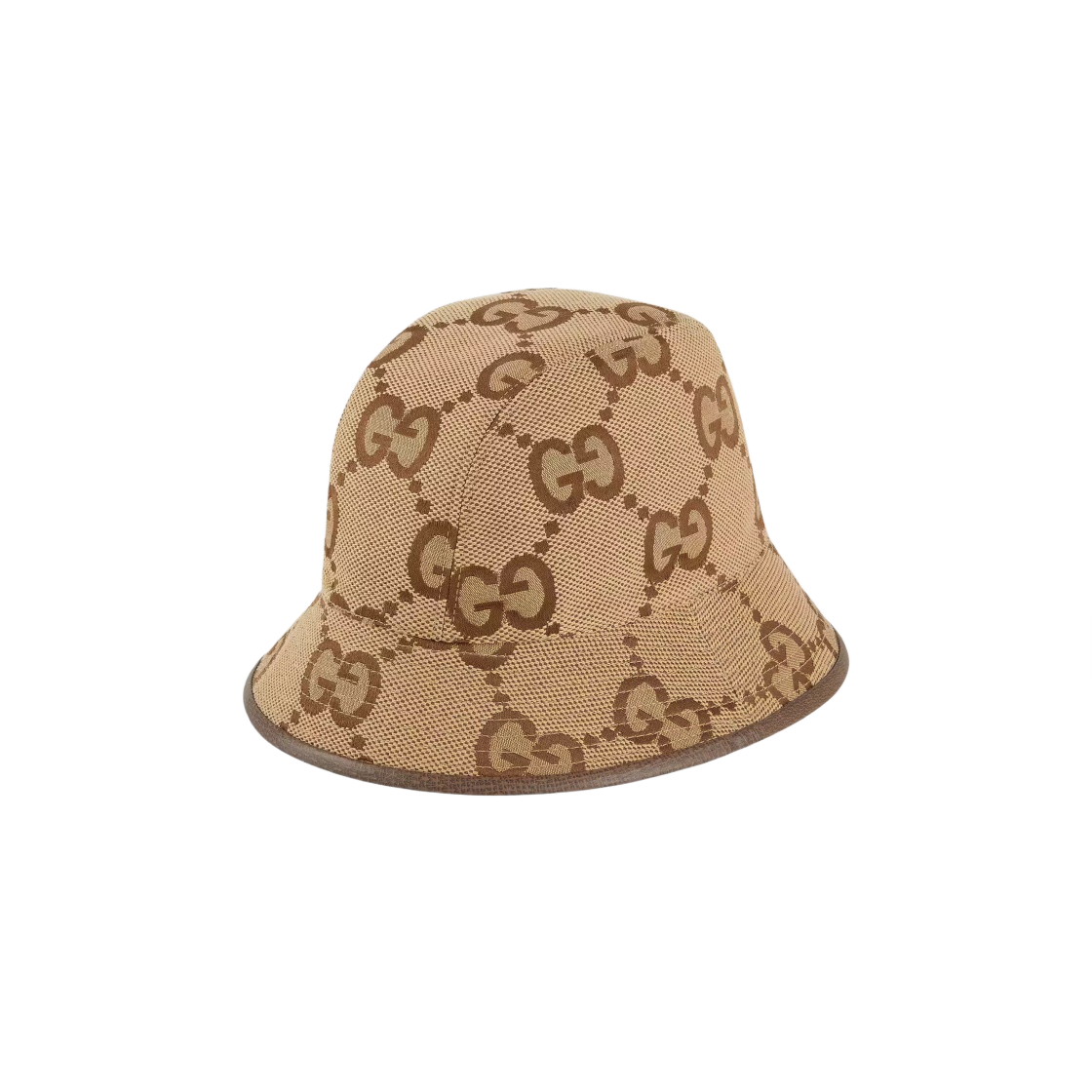 구찌 점보 GG 캔버스 버킷햇 카멜 에보니(Gucci Jumbo GG Canvas Bucket Hat Camel Ebony) - 1