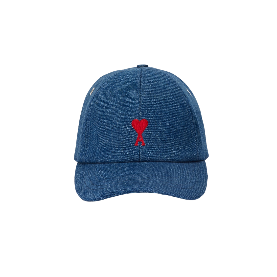 아미 스몰 하트 로고 자수 캡 라이트 블루 네이비(AMI de Coeur Embroidery Cap Light Blue Navy) - 1