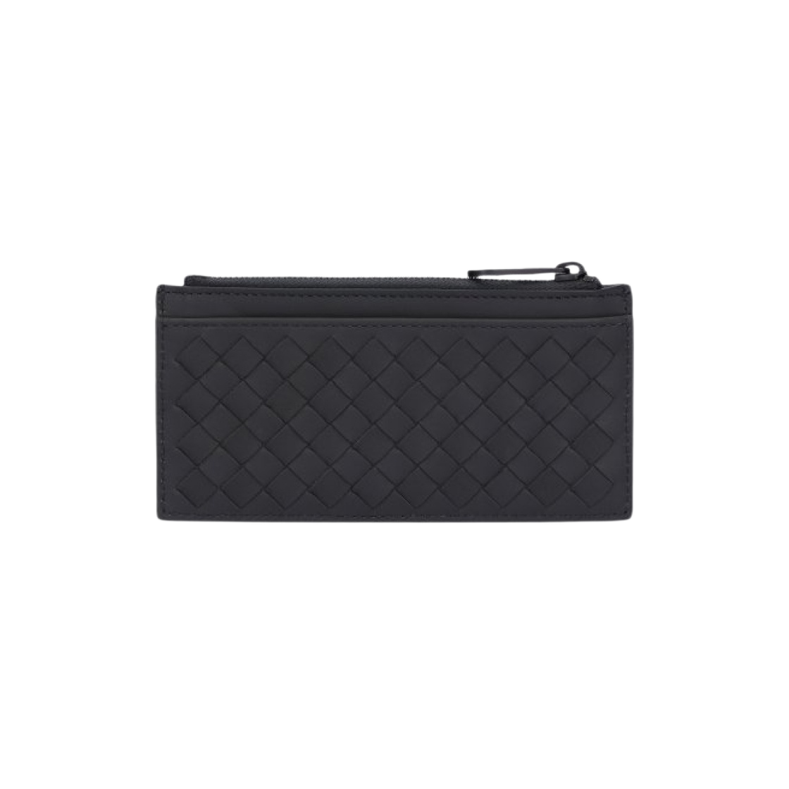 566430V46511423 Bottega Veneta Zipped Card Case Light Graphite - 대표 이미지 #1