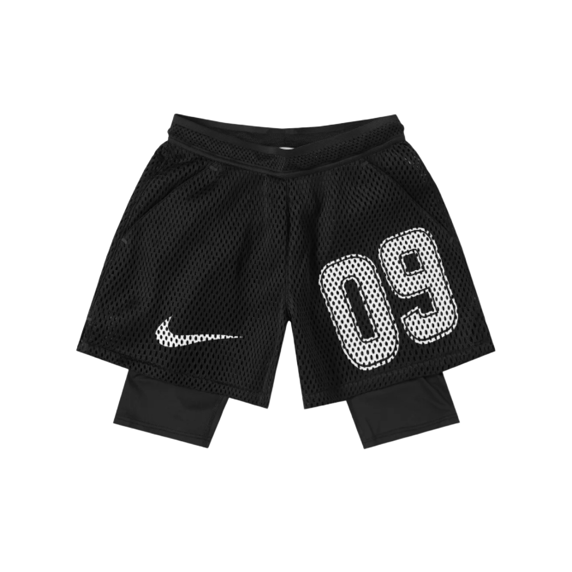AH0376-010 Nike x Off-White NRG Football Shorts Home Black - 대표 이미지 #1