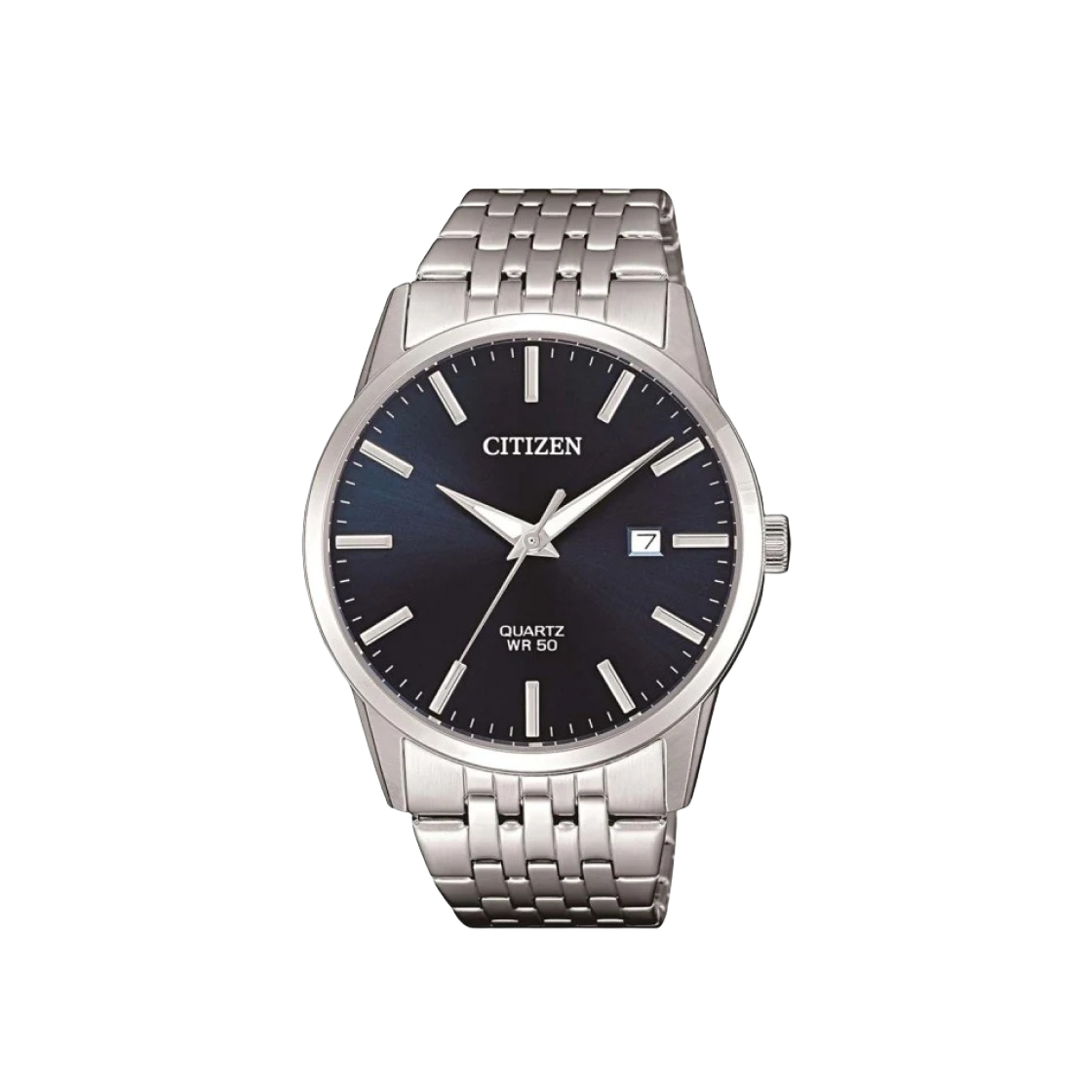 시티즌 쿼츠 39mm 스테인리스 스틸 블루 실버(Citizen Quartz 39mm Stainless Steel Blue Silver)