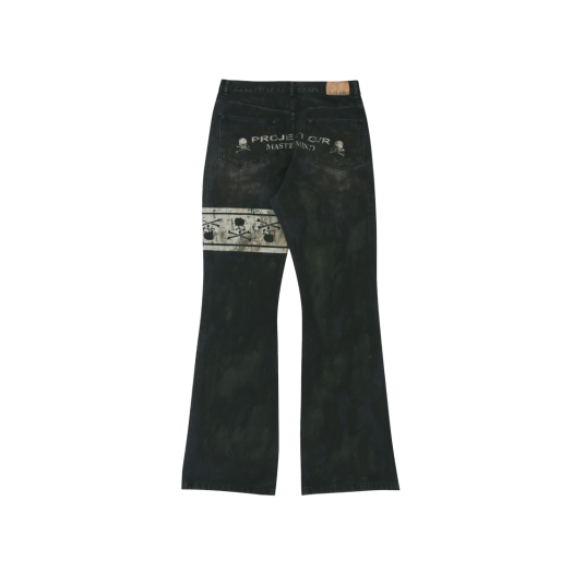 Project G/R x Mastermind Flared Denim Pants Black