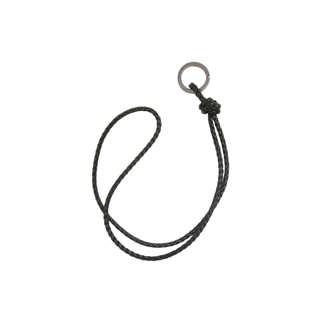 758630VMAY03009 Bottega Veneta Intreccio Long Keyring Dark Green - 대표 이미지 #1