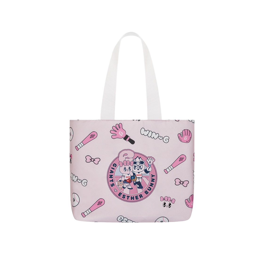 롯데 자이언츠 x 에스더 버니 패턴 미니 쿨러백 핑크(Lotte Giants x Esther Bunny Pattern Mini Cooler Bag Pink)