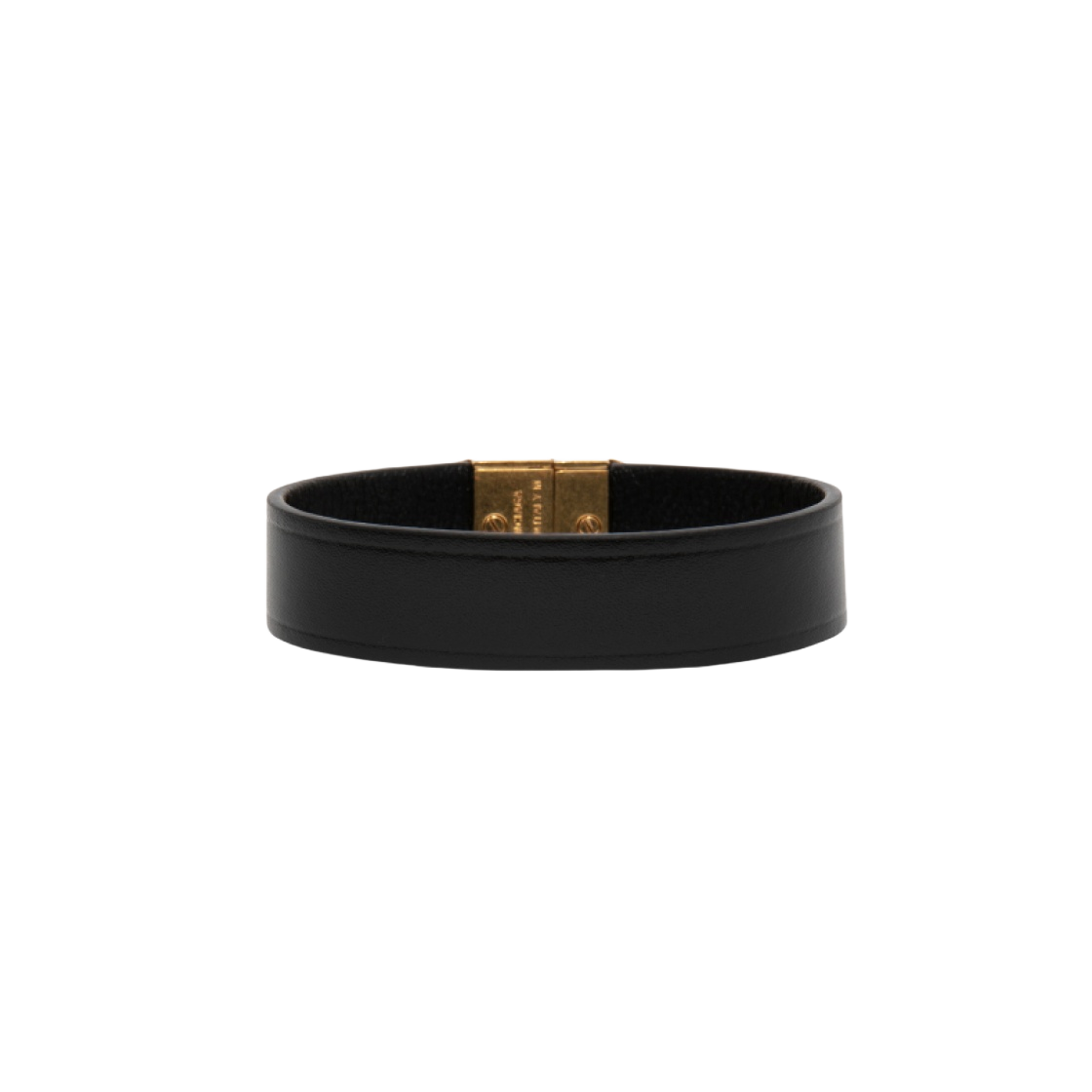 6568271QJ311000 (W) Balenciaga BB Thin Bracelet Black - #2