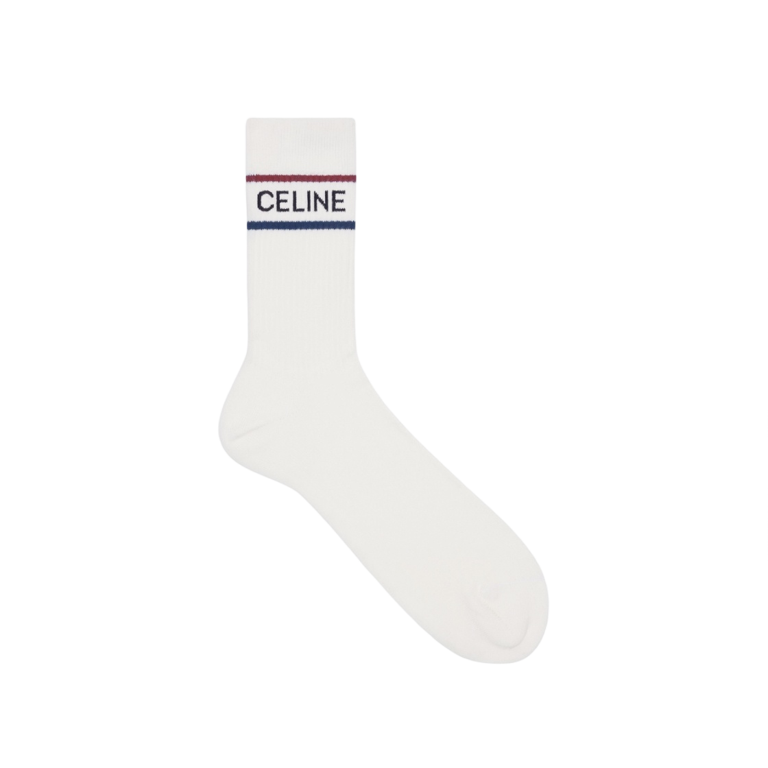 셀린느 스트라이프 코튼 삭스 화이트 네이비 블랙(Celine Socks in Striped Cotton White Navy Black) - 1