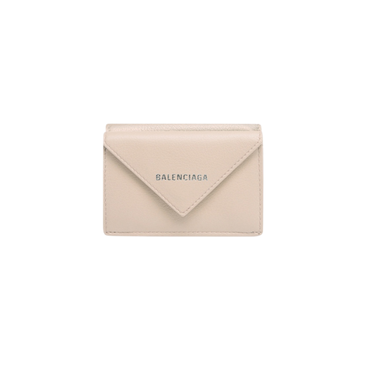 Balenciaga Papier Mini Wallet Light Beige