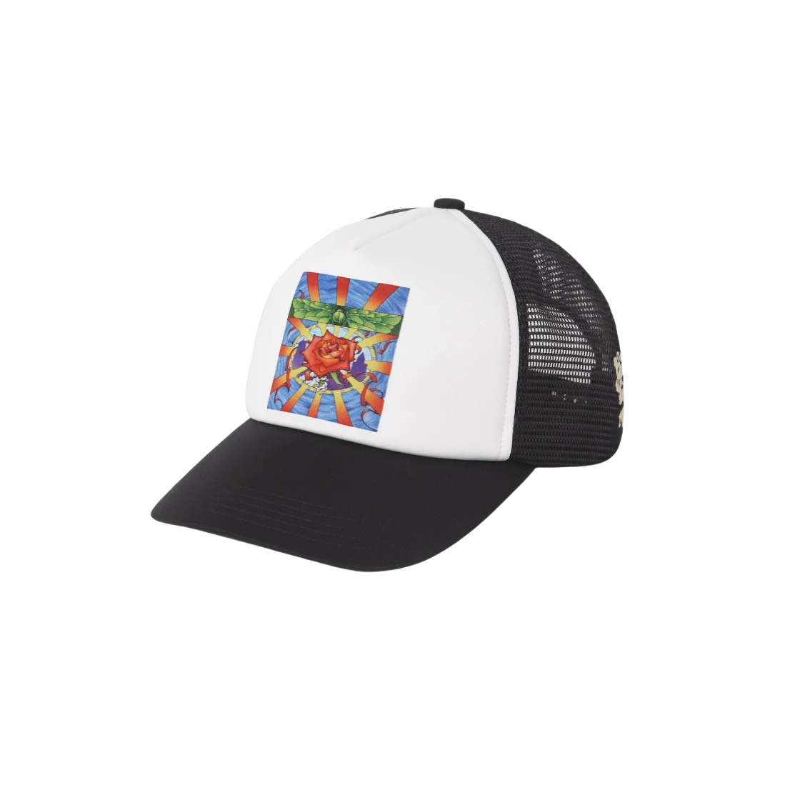 디스이즈네버댓 x 그레이트풀 데드 로즈 메쉬 트러커 캡 블랙(Thisisneverthat x Grateful Dead Rose Mesh Trucker Cap Black) - 1