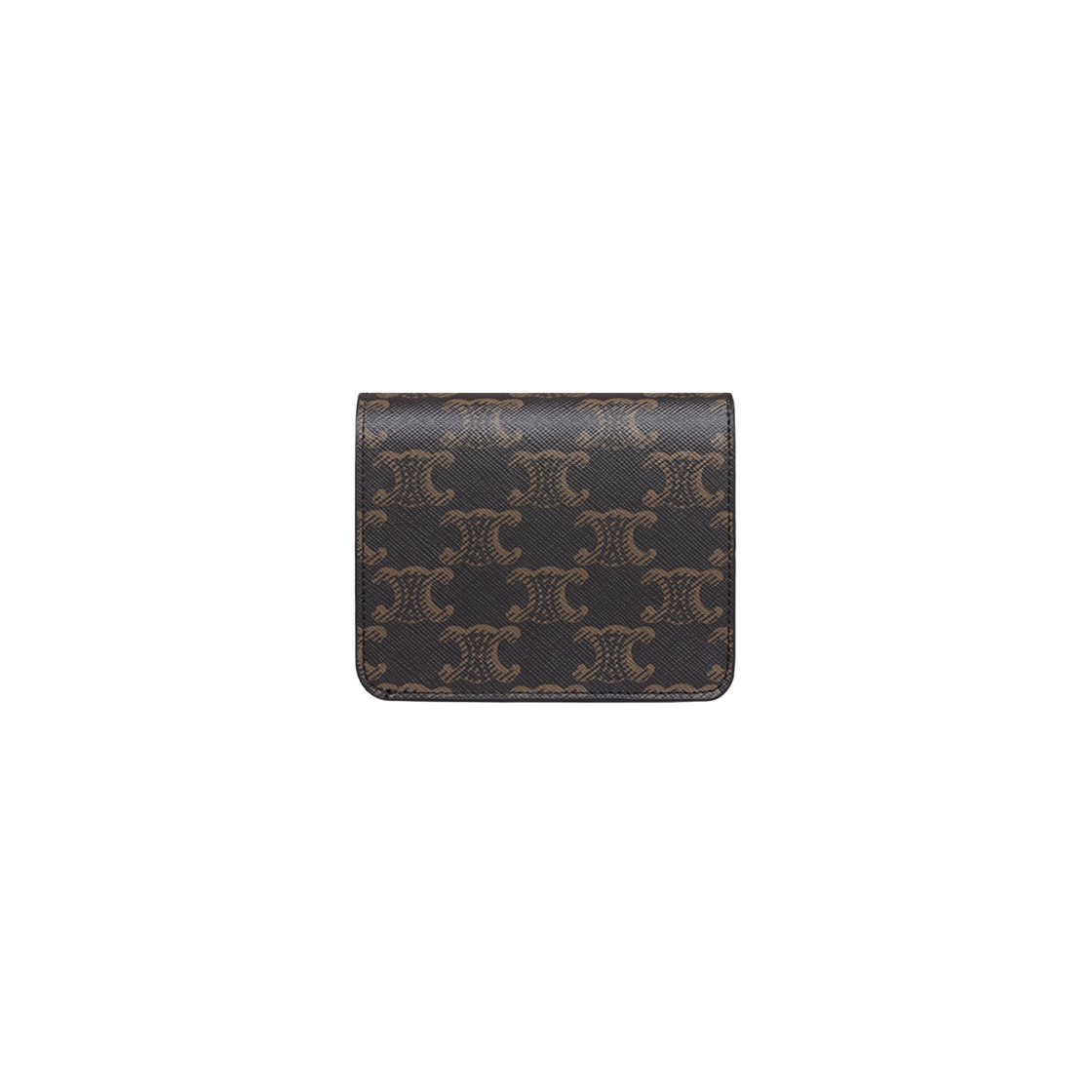 10K622CQH-04LU Celine Triomphe Compact Wallet in Triomphe Canvas Tan - #3