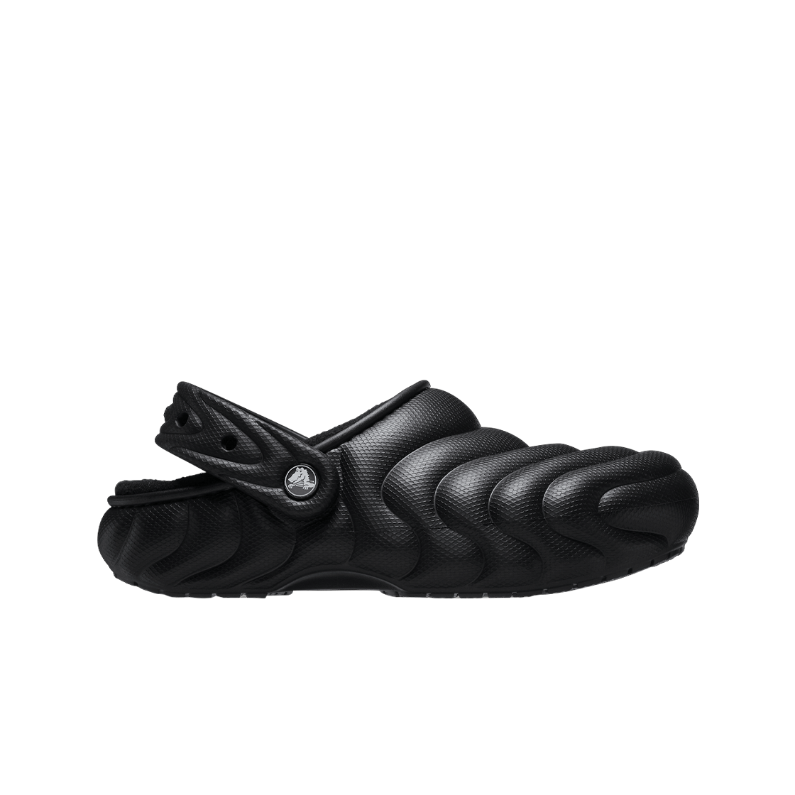 210059-001 Crocs Classic Lined Overpuff Clog Black