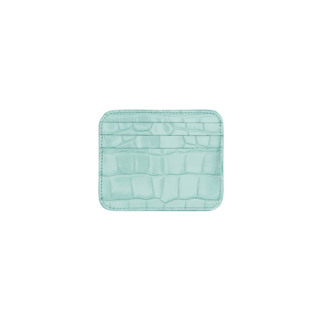 발렌시아가 샤이니 크로커다일 엠보스 캐쉬 스플릿 카드 홀더 라이트 블루 블랙(Balenciaga Shiny Crocodile Embossed Cash Split Card Holder Light Blue Black) - 2