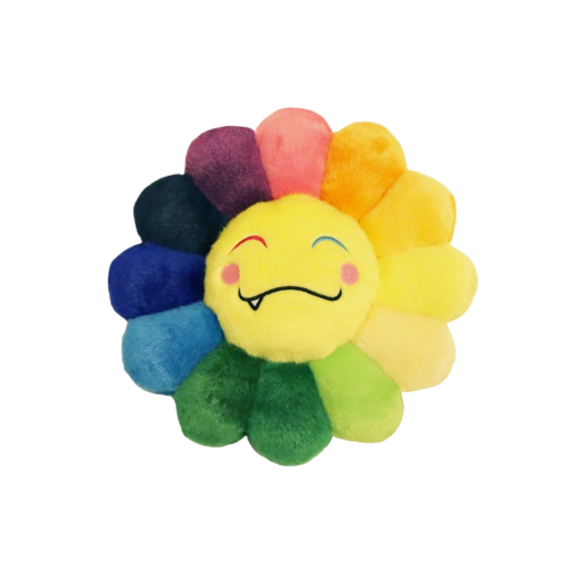 Kaikai Kiki Flower Emoji Cushion Smile 30cm Rainbow