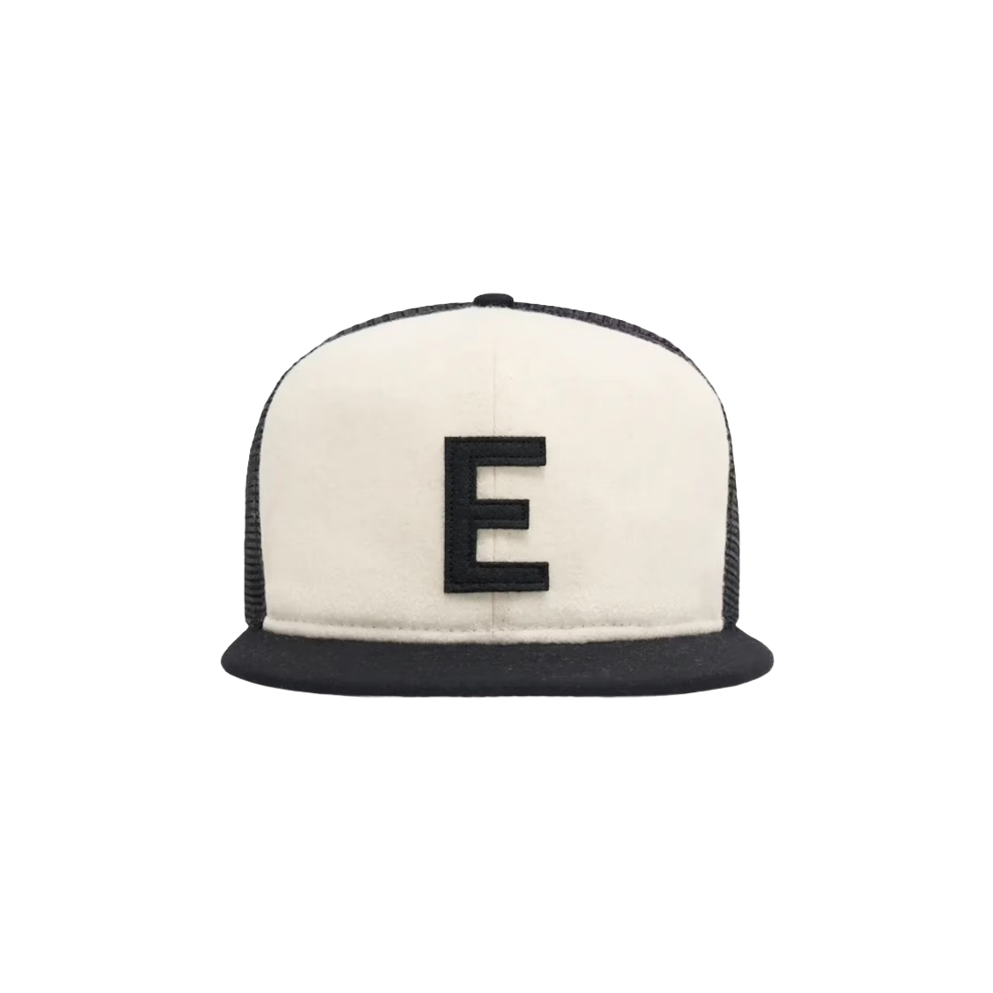60351345 Essentials x New Era E Trucker Cap Chrome White