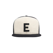 Essentials x New Era E Trucker Cap Chrome White