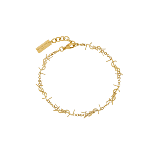 (W) Saint Laurent Cassandre Chain Bracelet in Metal Gold