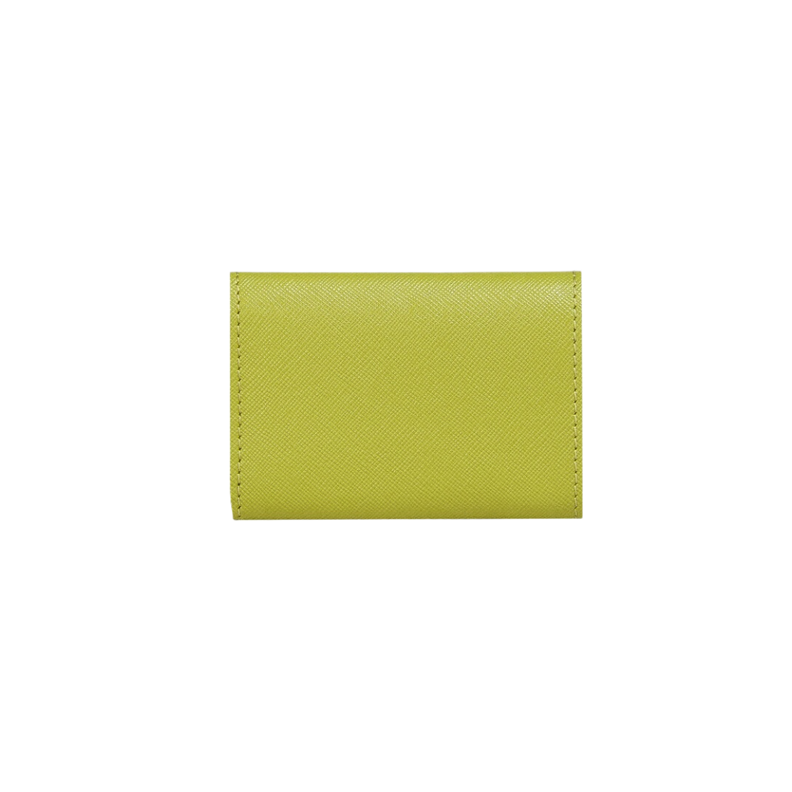 PFMOW02U23-LV520-Z502N Marni Saffiano Tri-Fold Wallet Olive Lily White Lime - #3