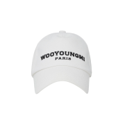 Wooyoungmi Embroidered Ball Cap White - 23SS