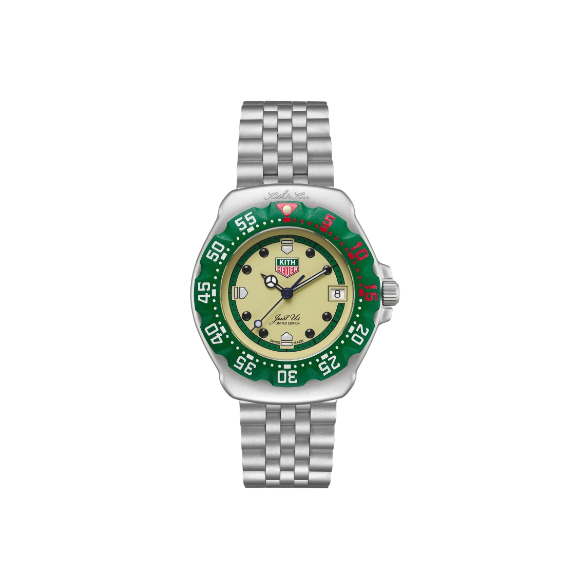 WA121N-BA0023 TAG Heuer x Kith Formula 1 Paris Quartz Steel Eggshell