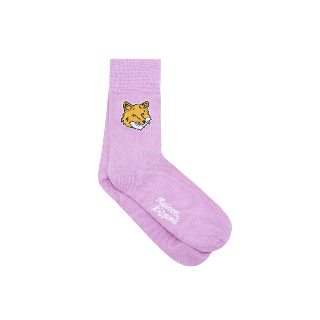 MM06406KT0010-P502 Maison Kitsune Fox Head Socks Lilac
