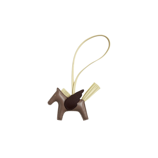 Hermes Rodeo Pegase PM Charm Milo Swift & Etoupe Jaune Milton Rouge Sellier