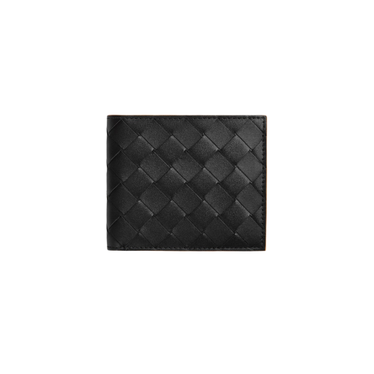 Bottega Veneta Bi-Fold Wallet Black Papaya
