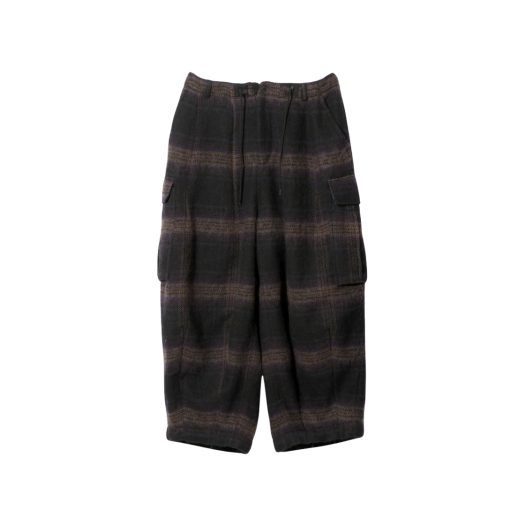 Needles H.D. Pants BDU Wool Shaggy Plaid Taupe