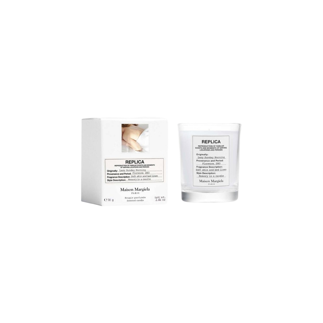 메종 마르지엘라 레이지 선데이 모닝 센티드 캔들 70g (국내 정식 발매 제품)(Maison Margiela Replica Lazy Sunday Morning Scented Candle 70g (Korean Ver.))