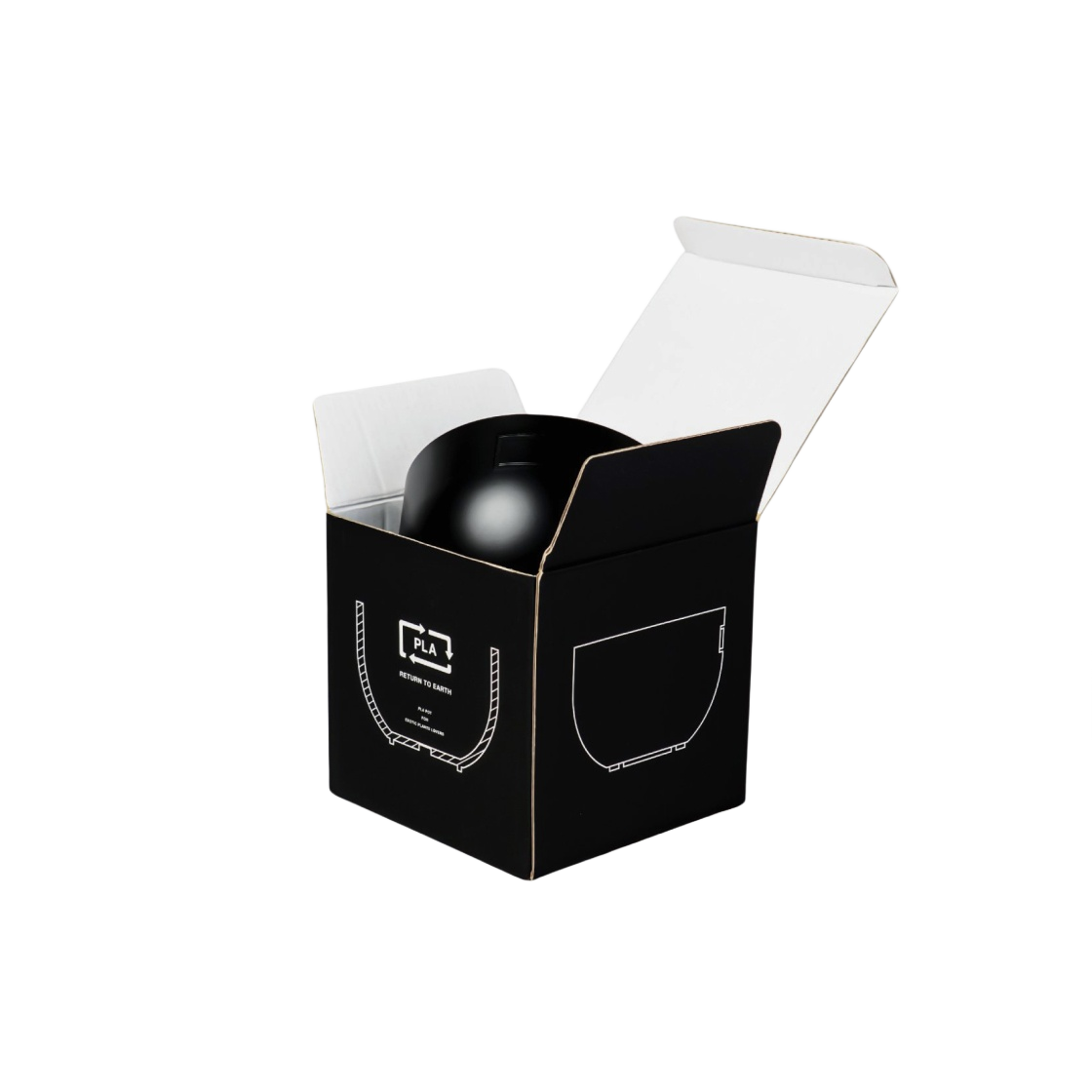 보타나이즈 플라 팟 보울 블랙(Botanize Pla Pot Bowl Black) - 3