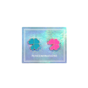 Peaceminusone Clover Pin Set #1 Mint Pink