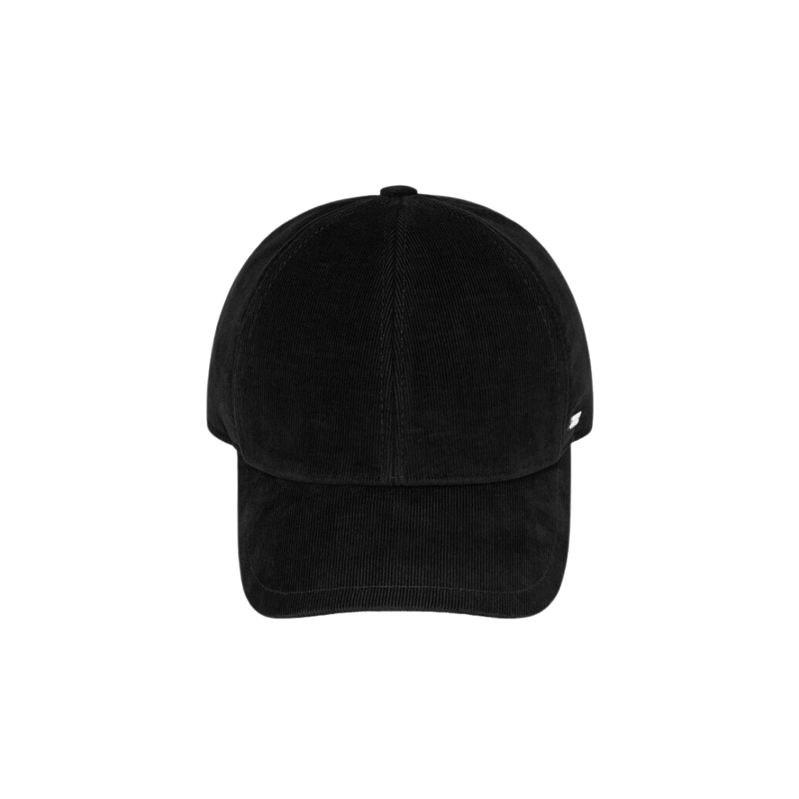 생로랑 코듀로이 베이스볼 캡 코튼 블랙(Saint Laurent Corduroy Baseball Cap In Cotton Black) - 1