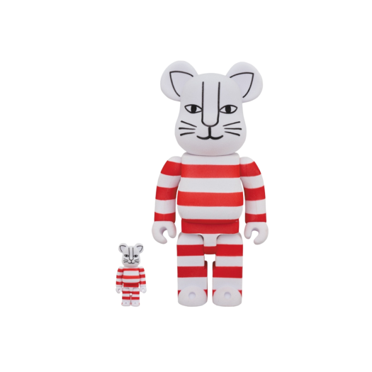 Bearbrick x Sync x Lisa Larson Mikey Flocky Ver. 100% & 400% Set