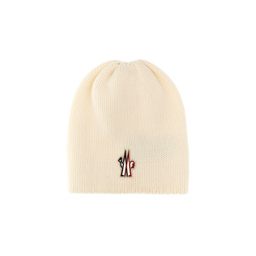 Moncler Gauge 3 Wool Beanie White - 22FW